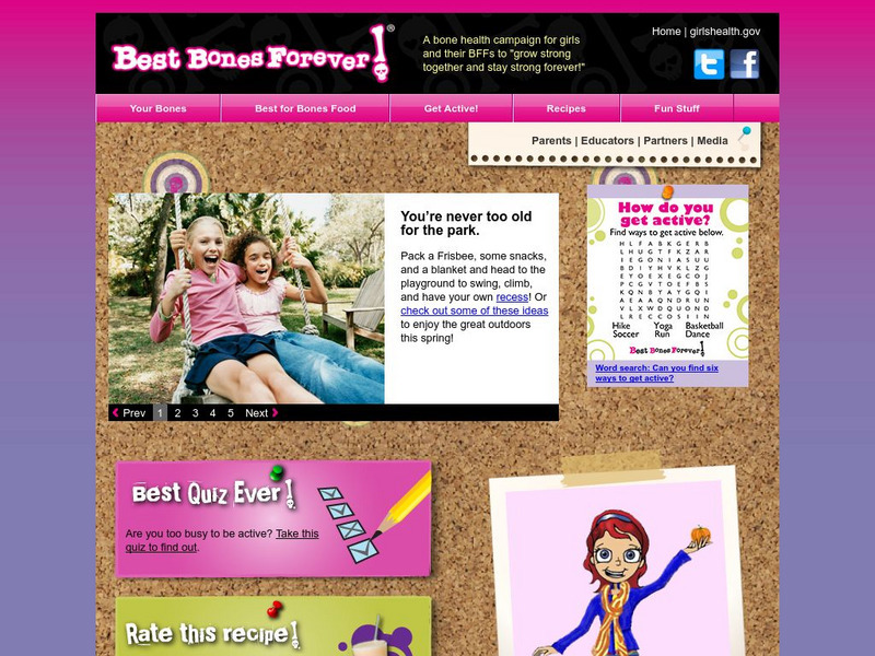 U.s. Department of Health and Human Services: Best Bones Forever Website U.s. Department of Health and Human Services: Best Bones Forever Website