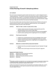Printables Rhetorical Devices Worksheet gettysburg address rhetoric lesson plans worksheets a close reading of lincolns address