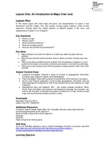 An Introduction to Maps 1st Grade Lesson Plan | Lesson Planet