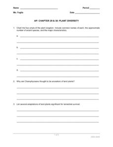 Printables Diversity Worksheets plant diversity lesson plans worksheets reviewed by teachers ap chapter 29 and 30 diversity