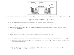 Printables Electrochemistry Worksheet ap chemistry topic 11 electrochemistry review part i 10th worksheet