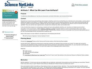 Artifacts 1: What Can We Learn From Artifacts? Lesson Plan