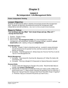 Printables Life Management Skills Worksheets be independent life management skills 9th 12th grade worksheet worksheet