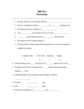 Worksheets Bill Nye Static Electricity Worksheet bill nye electricity worksheet ukrobstep com static 6th 10th grade worksheet