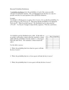 Printables Binomial Probability Worksheet binomial probability distribution 11th higher ed worksheet worksheet