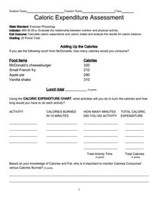 Printables Calorie Worksheet calorie counting lesson plans worksheets reviewed by teachers expenditure assessment