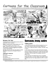 Worksheets Identifying Irony Worksheet cartoons for the classroom sarcasm irony and satire 9th 12th worksheet