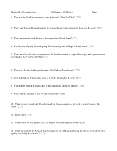 Printables Reconstruction Worksheets chapter 8 reconstruction 9th 12th grade worksheet lesson planet worksheet