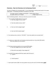 Printables The Chemistry Of Life Worksheet the chemistry of life worksheet davezan real for business world 9th 12th