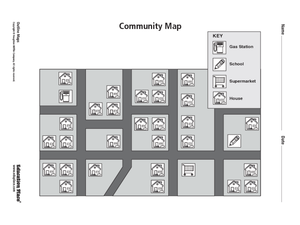 Community Map Kindergarten - 2nd Grade Worksheet | Lesson Planet