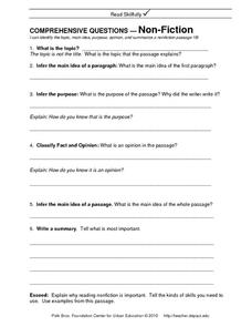 Worksheet 12th Grade English Worksheets reading worksheets 12th grade free comprehension for comprehensive nonfiction questions 6th grade