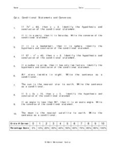Printables Conditional Statements Worksheet conditional statements and converses 9th grade worksheet lesson worksheet