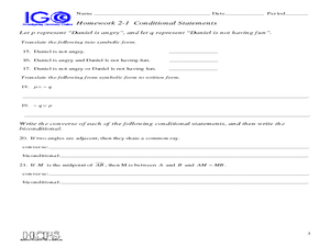 Printables Conditional Statements Worksheet conditional statements 9th 10th grade worksheet lesson planet worksheet