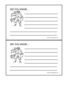 Worksheet Early Explorers Worksheets early explorers did you know cards 3rd 4th grade worksheet worksheet