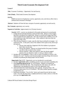Printables Opportunity Cost Worksheet collection of opportunity cost worksheets bloggakuten economic vocabulary and scarcity 3rd grade