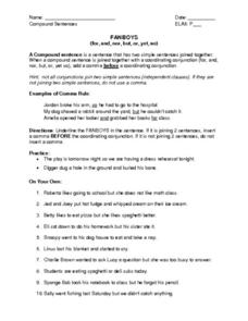 Worksheet Fanboys Grammar Worksheet fanboys worksheets hypeelite 9th grade worksheet lesson planet