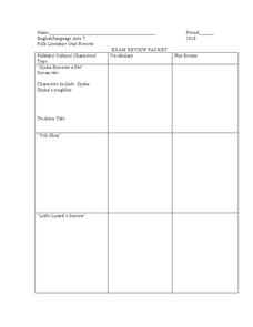 Literature review help sheet