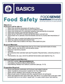 Food Safety 6th - 12th Grade Lesson Plan | Lesson Planet