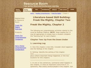 Printables Freak The Mighty Worksheets freak the mighty printable worksheets intrepidpath chapter worksheets