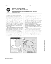 Printables Cuban Missile Crisis Worksheet geography application the cuban missile crisis 8th grade worksheet