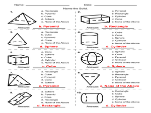 Printables Geometric Solids Worksheet geometric solids multiple choice 4th 5th grade worksheet worksheet