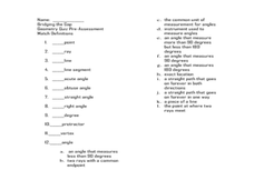 Printables Geometry Vocabulary Worksheet geometry vocabulary worksheet matching intrepidpath terms khayav