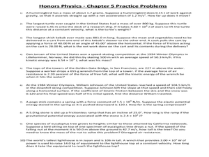 Printables Coefficient Of Friction Worksheet honors physics chapter 5 practice problems 11th 12th grade worksheet