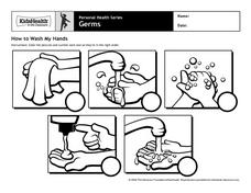 Worksheets Hand Washing Worksheets how to wash my hands 1st 3rd grade worksheet lesson planet worksheet