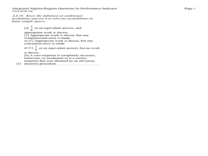Worksheet Conditional Probability Worksheet integrated algebra regents questions conditional probability 9th probability
