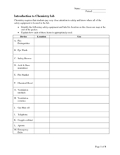 Worksheet Introduction To Chemistry Worksheet introduction to chemistry lab 9th 12th grade worksheet lesson lab