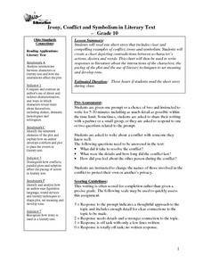 Printables Symbolism Worksheets literary element suspense lesson plans worksheets irony conflict and symbolism in text