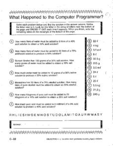 Printables Mixture Problems Worksheet mixture problems 8th 9th grade worksheet lesson planet worksheet