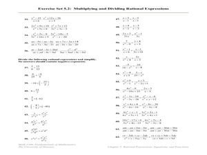 Printables Multiplying And Dividing Rational Expressions Worksheet Answers multiplying and dividing rational expressions 11th higher ed lesson plan