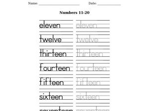 tracing numbers 11 20 lesson plans worksheets reviewed