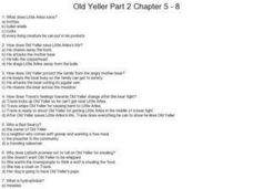 Printables Old Yeller Worksheets old yeller worksheets for school kaessey collection photos kaessey