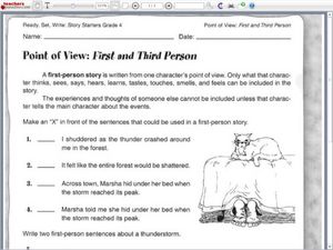 first person narrative examples essays