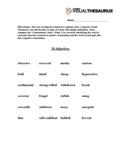 Worksheets Connotation And Denotation Worksheets positive and negative connotations 7th 9th grade worksheet worksheet