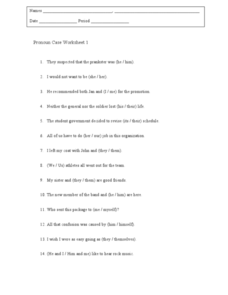 Printables Pronoun Case Worksheet pronoun case worksheet 6th 8th grade lesson planet worksheet