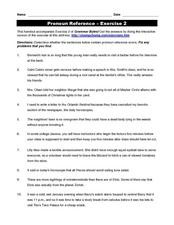 Worksheets Pronoun Antecedent Agreement Worksheet With Answers pronoun antecedent agreement worksheet with answers intrepidpath oun worksheets