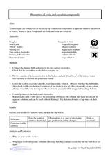 Printables Properties Of Ionic Compounds Worksheet properties of ionic and covalent compounds 9th 12th grade worksheet