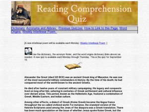 Printables Alexander The Great Worksheet reading comprehension alexander the great 6th grade worksheet worksheet