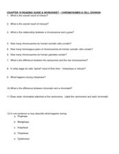 Worksheet Cell Division Worksheet Answers reading guide worksheet chromosomes cell division 9th 12th worksheet