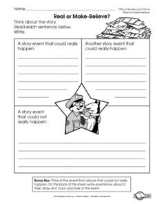 Printables Officer Buckle And Gloria Worksheets real or make believe kindergarten 2nd grade worksheet lesson worksheet