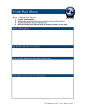 Worksheets Think Pair Share Worksheet think pair share 2nd 6th grade worksheet lesson planet worksheet