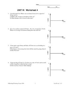 Worksheet Acceleration Worksheet uniform acceleration worksheet with answers intrepidpath 6th grade worksheets