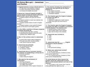 Worksheets Jamestown Worksheet va history mini quiz jamestown and charters 7th 12th grade worksheet