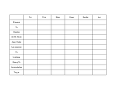 verb conjugation chart 6th 8th grade worksheet lesson blank spanish verb conjugation chart