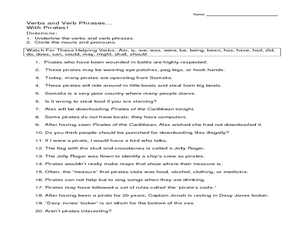 Worksheets Verb Phrases Worksheets verb phrases worksheet english teaching worksheets verbs