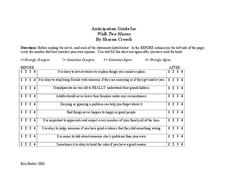 Printables Walk Two Moons Worksheets walk two moons worksheets bloggakuten anticipation guide 6th 8th grade worksheet