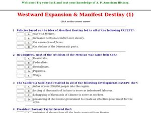manifest destiny essay question manifest destiny essay question